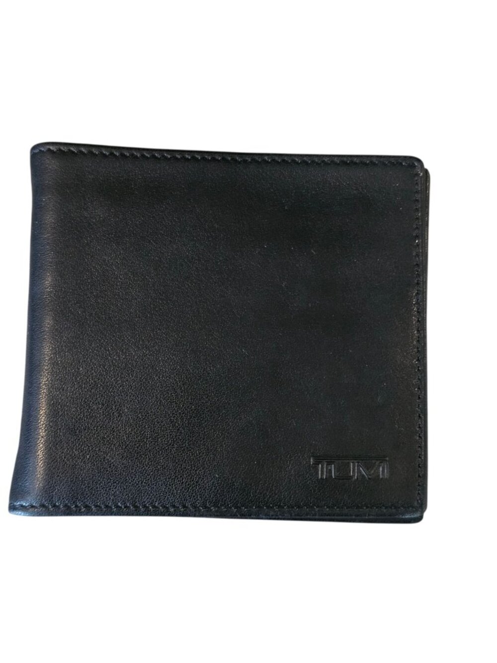 Tumi Black Leather Bifold Wallet 8 Card Slots Slim Classic 4 x‎ 3.75"